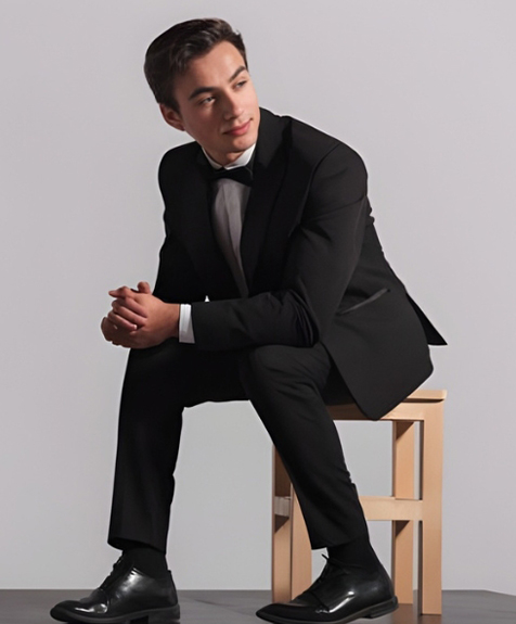 Black Peak Lapel Tuxedo Image